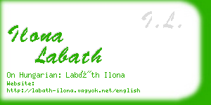 ilona labath business card
